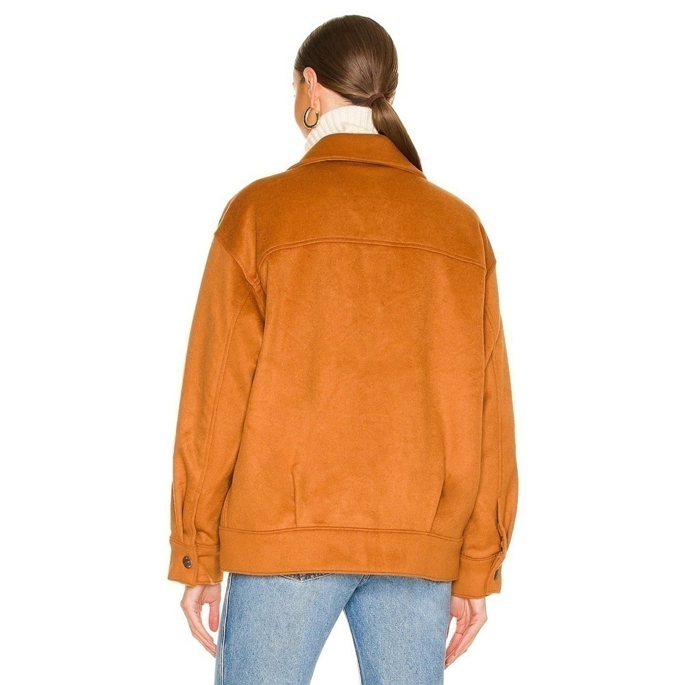 Levi’s Varsity Wool Trucker Coat in Camel Brown - NWT - Size Medium REVOLVE - Picture 2 of 8